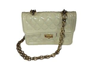 Jelly PVC Quilted Chain 2 Way Purse